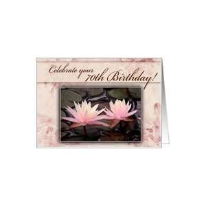  70th Birthday Water LIly Card Toys & Games