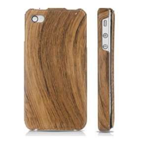  iPhone Case Brown Leather Wood Grain Design iPhone 4S Case 