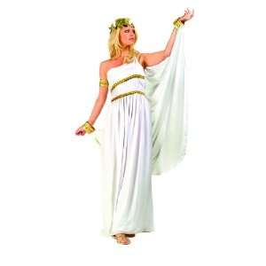  Womans White Roman Toga Costume 