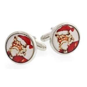  Santa Claus cufflinks with presentation box. Made in the 