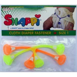   Diaper Fasteners   Pack of 2 DAYGLO / NEON (Orange & Yellow) Baby