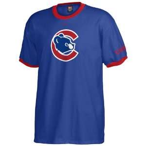 Nike Chicago Cubs Royal Blue Changeup Ringer T shirt  
