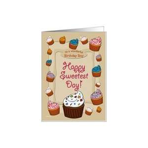  Sweetest Day Cupcakes   for Birthday Boy Card Health 
