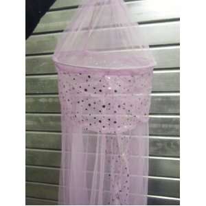 PINK Popsicle Sparkly Girly Bed Canopy Voile Net [Kitchen & Home 
