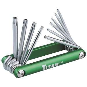  6 Pack Titan 12710 Folding Tamper Resistant Torx Key Set 