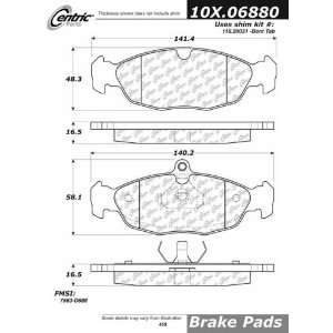  Centric Parts 100.06880 100 Series Brake Pad Automotive