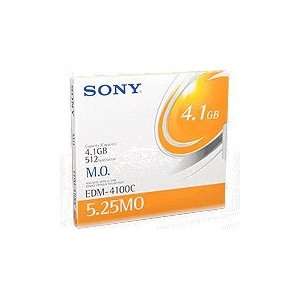  SONY Disc, R/W Magneto Optical, 5.25 in. 4.1GB 512 B/S (8X 