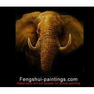  Elephant Painting, African Art, African Painting Oil 