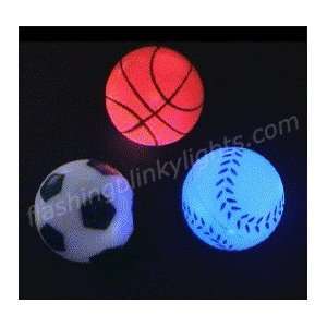   25 Light Up Bouncy Mini Sports Balls   SKU NO 10485 Toys & Games