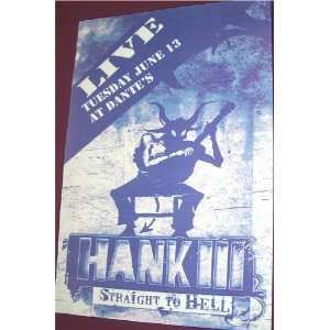 Hank III Poster   Concert 3 111 Dman Right, Rebel Proud  