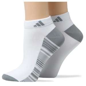 Adidas Womens Striped Microfiber Aloe Low Cut Socks, 2 Pack  
