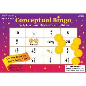   Bingo   Early Fractions Halves Fourths Thirds Toys & Games
