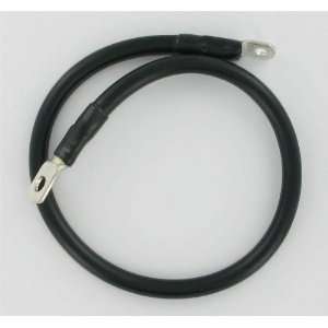 Drag Specialties Battery Cable   Translucent Black   21in 78 121 1