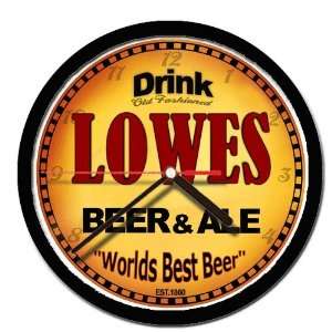  LOWES beer and ale cerveza wall clock 