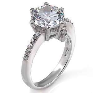 Dreamlike Sterling Silver Engagement Ring, Designed with High Quality 