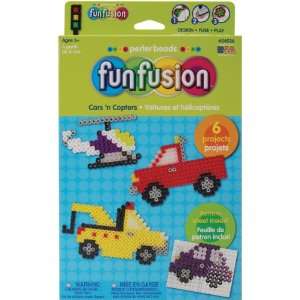  Perler Fun Fusion Bead Activity Kit Cars & Copters Toys & Games