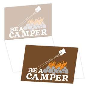 ECOeverywhere Be A Camper Boxed Card Set, 12 Cards and Envelopes, 4 x 