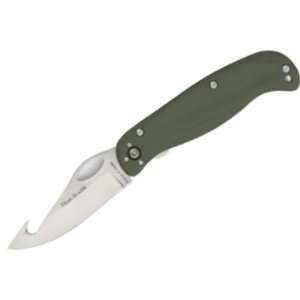   Guthook Linerlock Knife with 154CM Steel Blade & OD Green G 10 Handles