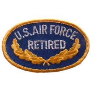  U.S. Air Force Retired Patch Blue & Yellow 3 Patio, Lawn 
