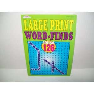  Large Print Word Finds Word Search Book Volume 126 (#842 