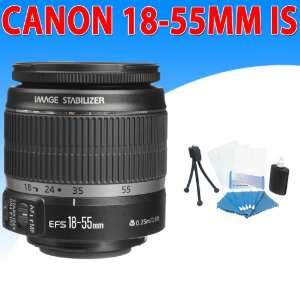 Canon 18 55mm 1855mm f/3.5 5.6 EF S IS Lens + Lens Cleaning Kit For 