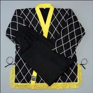  Diamond Black yellow lapel and tassel