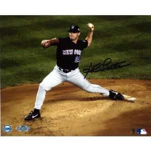 Al Leiter New York Mets  Pitching In Black Jersey  8X10 