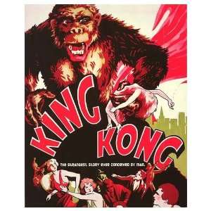 King Kong Movie Poster, 8 x 10 (1933) 