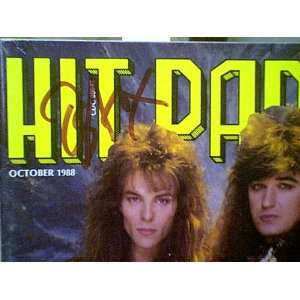  Stryper Hit Parade Magazine 1988 Signed Oz Fox Tim Gaines 