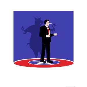 The Politician Spends Giclee Poster Print 