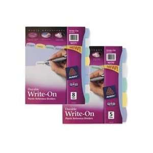 Avery Consumer Products Products   Write on Dividers, Translucent, 5 