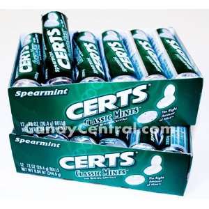 Certs Spearmint (24 Ct)  Grocery & Gourmet Food
