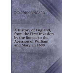  A History of England, from the First Invasion by the Romas 