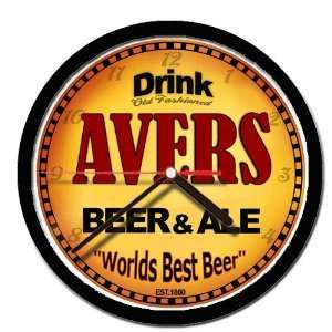  AVERS beer and ale wall clock 