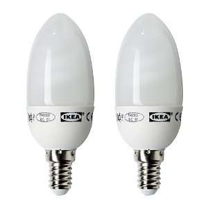  Ikea Sparsam Low energy Bulb E12,7 W,chandelier   2 Pack 