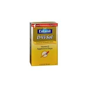  Enfamil D Vi Sol Vitamin D Supplement, 1.69 oz Drops (Pack 