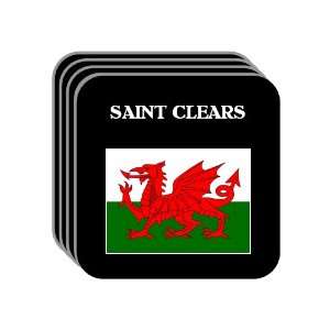  Wales   SAINT CLEARS Set of 4 Mini Mousepad Coasters 