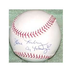  Signed Jim Lonborg/Autographed Baseball