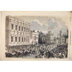  Parliament Royal Procession Whitehall London 1854