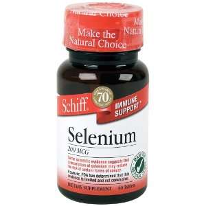  Schiff Immune Support Selenium 200 mcg 60 tablets Health 
