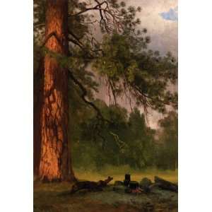  Oil Painting Yosemite Camp Kitchen Albert Bierstadt Hand 