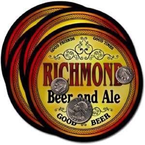  Richmond , WI Beer & Ale Coasters   4pk 