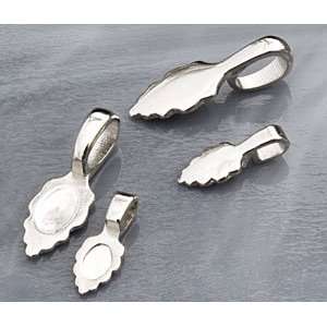  Silver plated Jewelry Bails   Small 