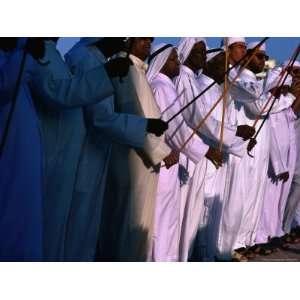  Men Performing Dance, with Sticks, Abu Dhabi, United Arab 