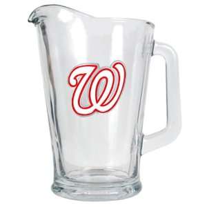  Washington Nationals MLB 60oz Glass Pitcher   Primary Logo 