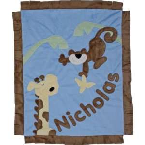  personalized monkey business blanket
