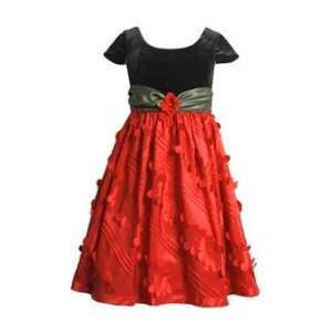    Red Dress with Black Velour Top (5)   X38119 