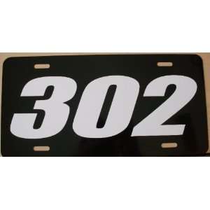 302 ENGINE SIZE LICENSE PLATE CHEVY OR FORD