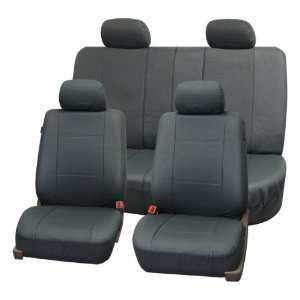 FH PU007114 Deluxe Leatherette Car Seat Covers, Airbag compatible and 