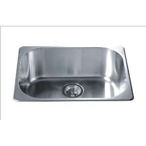  Dawn 3233 Drop In Rounded Corner Stainless Kitchen Sink 